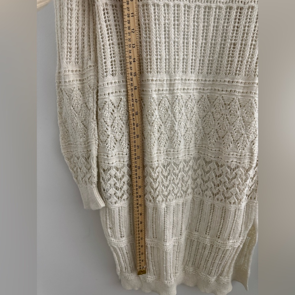 Abercrombie & Fitch‎ Ivory Open Knit Cardigan - Picture 9 of 10